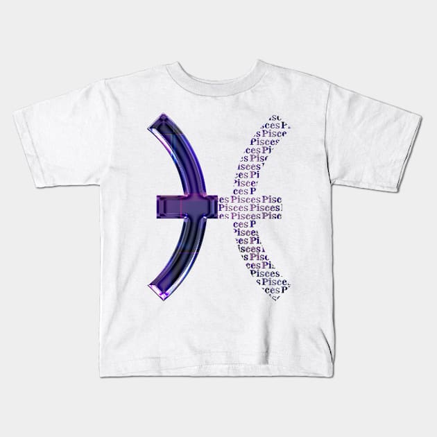 NEW!! Zodiac Symbol Pisces Kids T-Shirt by INDONESIA68